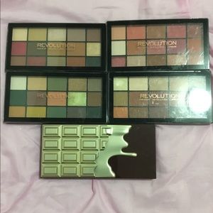 5 Makeup Revolution palettes